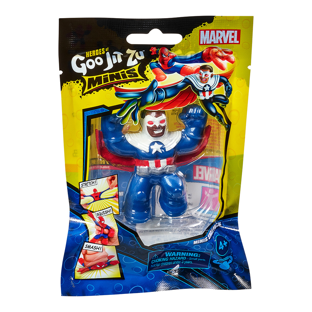 Goo Jit Zu Mini Marvel Single Pack S5 GJM01000 (10 Σχέδια) - Goo Jit Zu