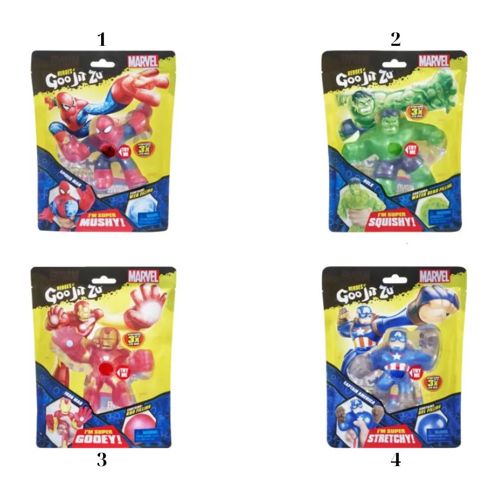 Goo Jit Zu Marvel Single Pack GJT04000 (4 Σχέδια) - Goo Jit Zu