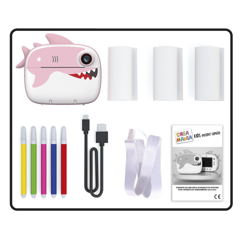 Creamania Παιδική Φωτογραφική Μηχανή 4 σε 1 Καρχαρίας - Creamania