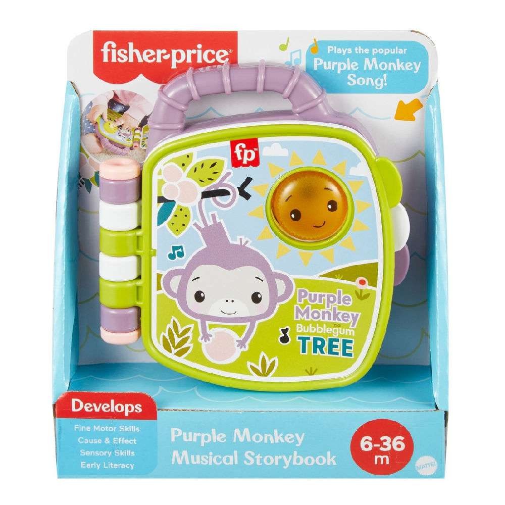 Mattel Fisher-Price Μουσικό Βιβλιαράκι Μαϊμουδάκι JFN07 - Fisher-Price
