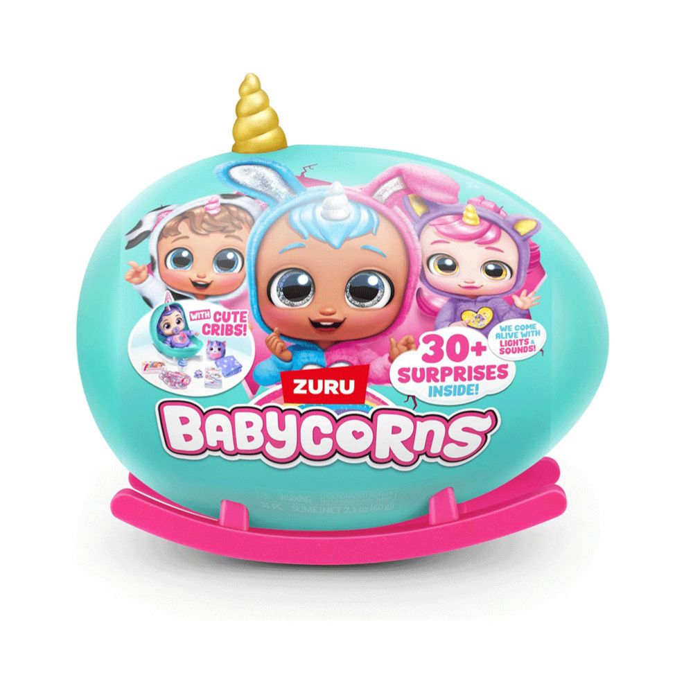 Zuru Babycorns Μαγικό Διαδραστικό Μωράκι Κούκλα 30εκ. Έκπληξη σε Κούνια Κουτάκι Σειρά 1 11892108 (4 Σχέδια) - Zuru
