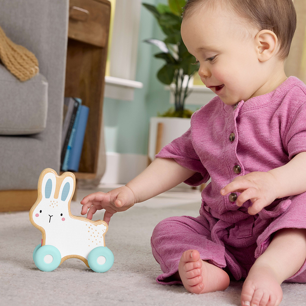 Mattel Fisher-Price Ξύλινο Συρόμενο Λαγουδάκι JDM52 - Fisher-Price