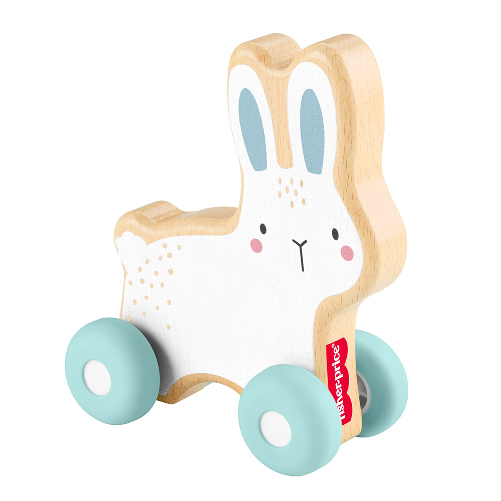 Mattel Fisher-Price Ξύλινο Συρόμενο Λαγουδάκι JDM52 - Fisher-Price