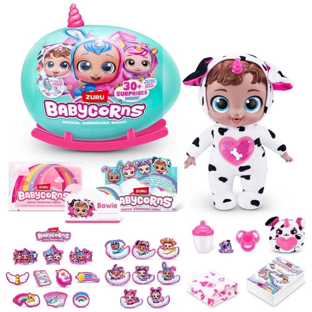 Zuru Babycorns Μαγικό Διαδραστικό Μωράκι Κούκλα 30εκ. Έκπληξη σε Κούνια Κουτάκι Σειρά 1 11892108 (4 Σχέδια) - Zuru