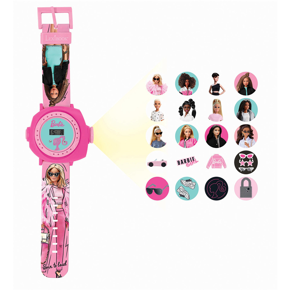 Lexibook Barbie Ρυθμιζόμενο Ψηφιακό Ρολόι Χειρός Προβολέας DMW050BB φωτογραφία