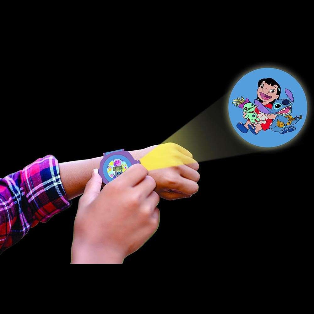 Lexibook Disney Stitch Ρυθμιζόμενο Ψηφιακό Ρολόι Χειρός Προβολέας DMW050D - Lexibook