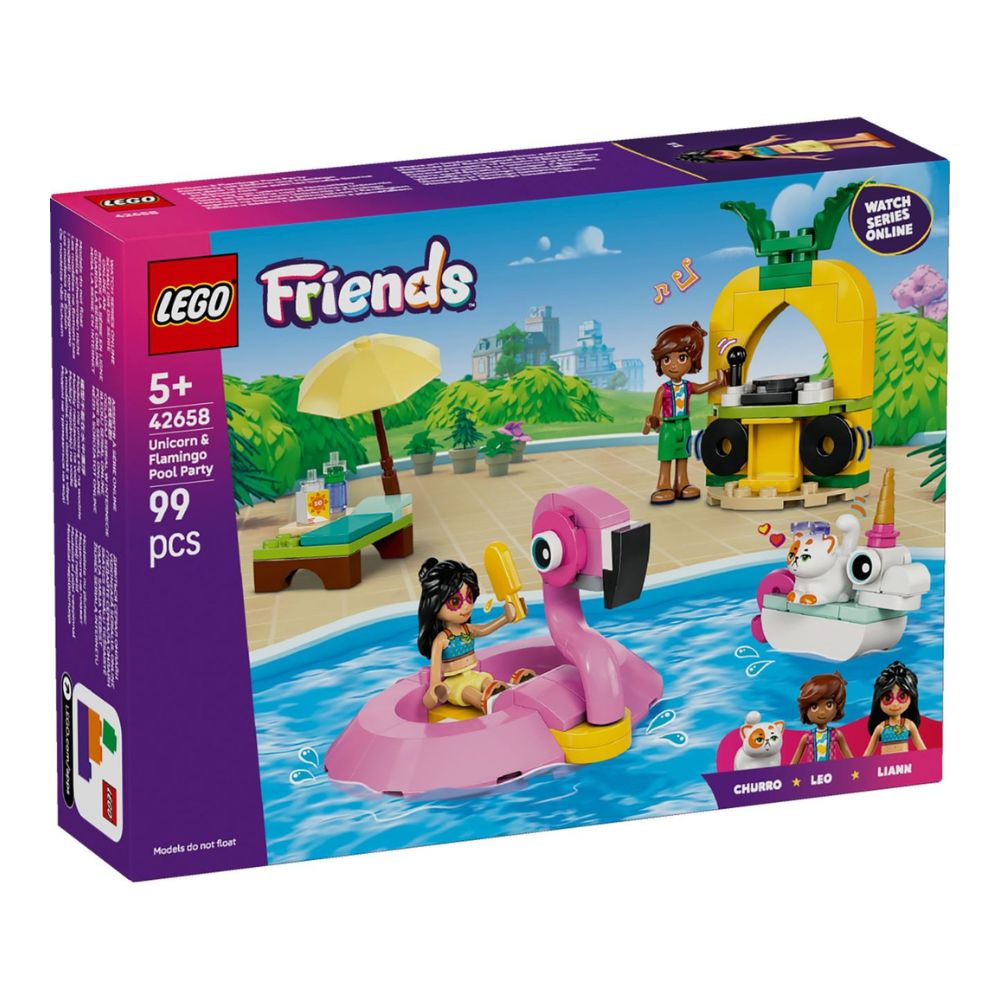 LEGO Friends Unicorn & Flamingo Pool Party 42658 - LEGO, LEGO Friends