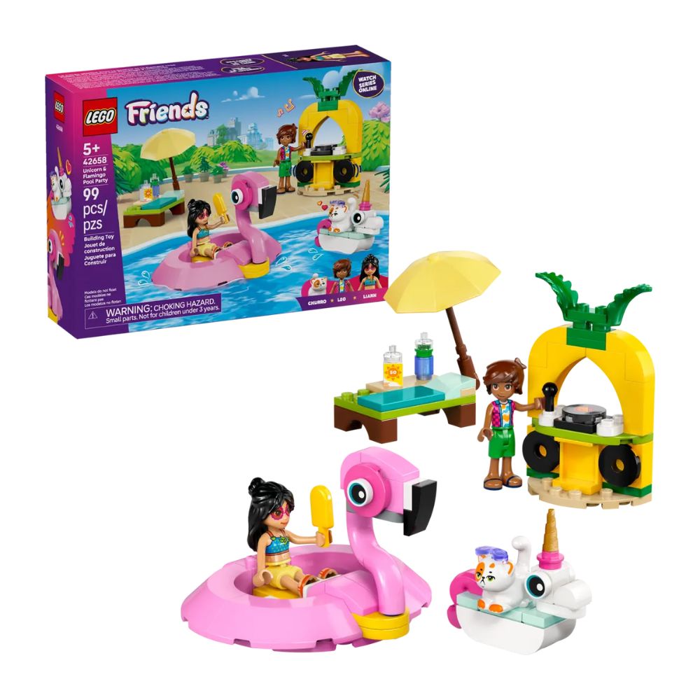 LEGO Friends Unicorn & Flamingo Pool Party 42658 - LEGO, LEGO Friends