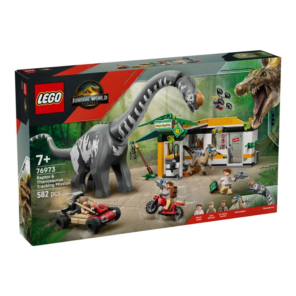 LEGO Jurassic World Raptor & Titanosaurus Tracking Mission 76973 - LEGO, LEGO Jurassic World