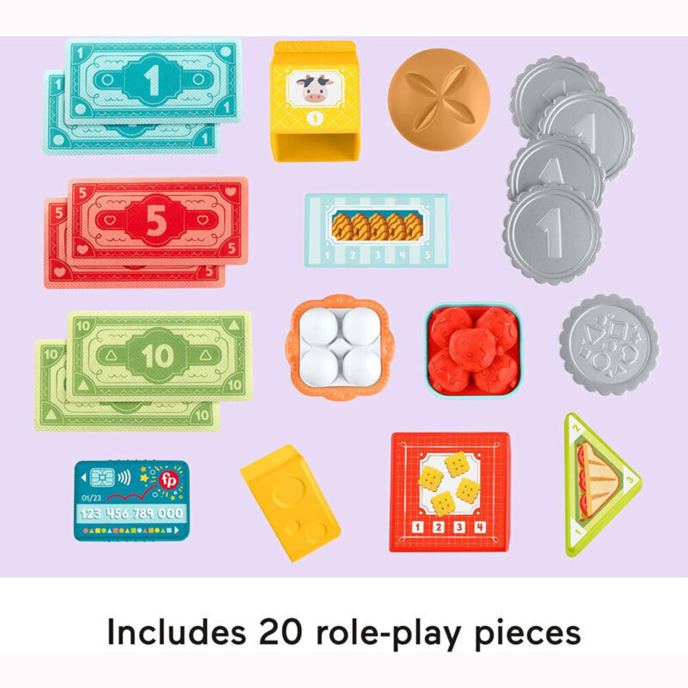 Mattel Fisher-Price Count And Shop Εκπαιδευτική Ταμειακή Μηχανή JGW99 - Fisher-Price