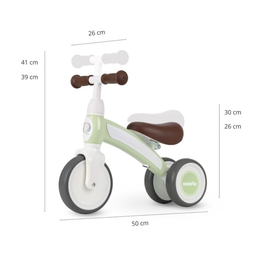 QPlay Sweetie Ποδήλατο Ισορροπίας Mint Green 01-1212063-06 - QPlay