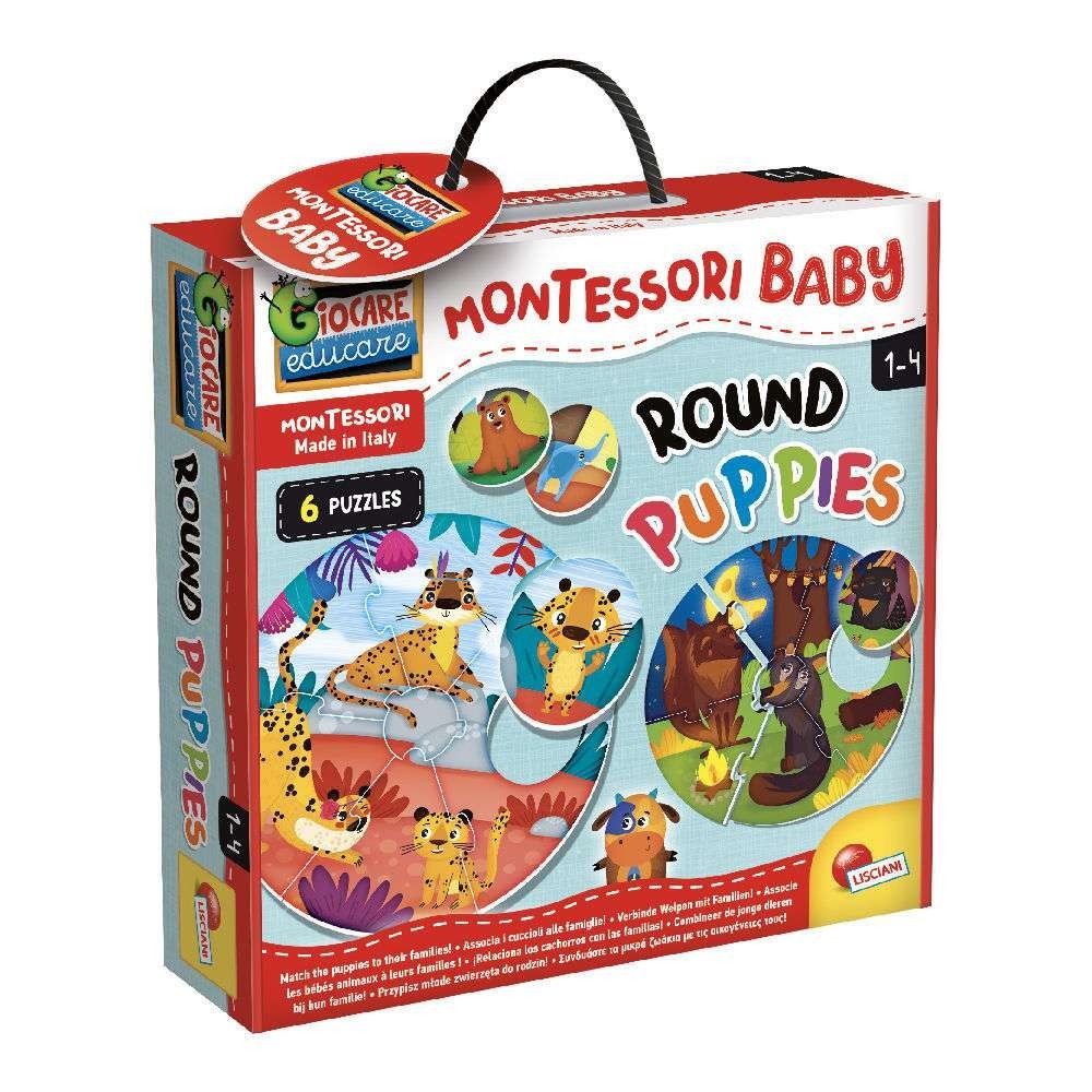 Lisciani Παίζουμε & Μαθαίνουμε Montessori Baby Round Puppies 106004 - LISCIANI