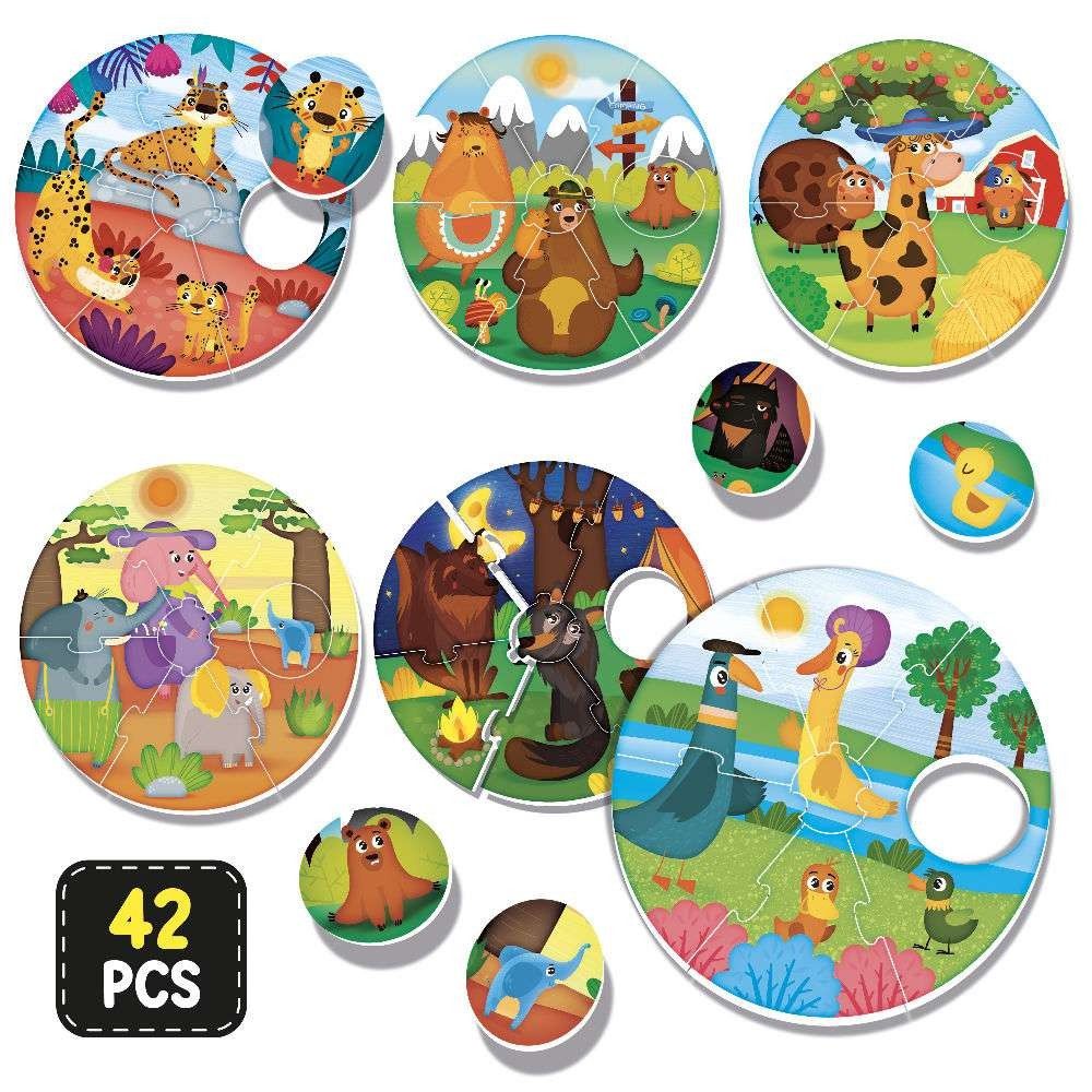 Lisciani Παίζουμε & Μαθαίνουμε Montessori Baby Round Puppies 106004 - LISCIANI