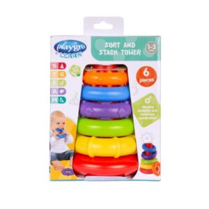 Playgro Sort and Stack Tower Πύργος με Κρίκους - Playgro
