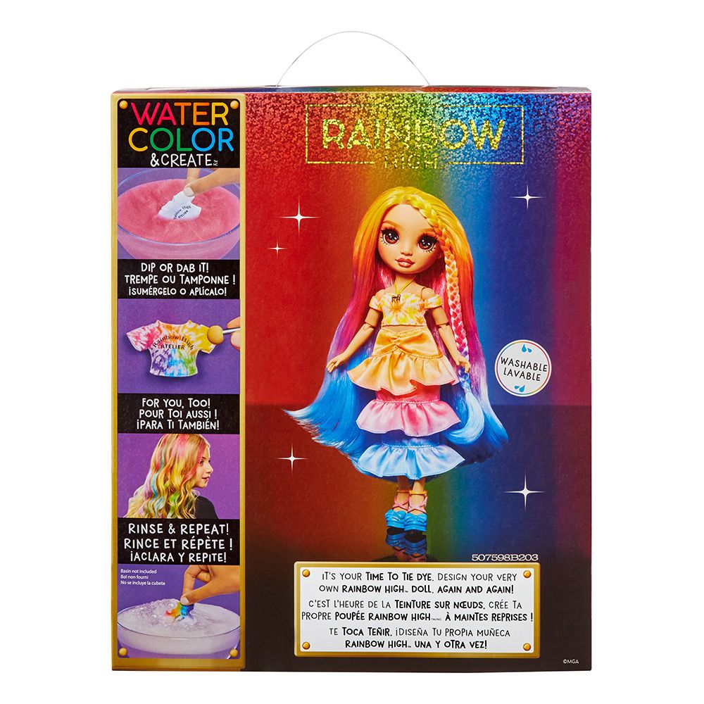 Rainbow High Κούκλα Σετ Ζωγραφίζω Tie Dye 507598EUC - Rainbow High