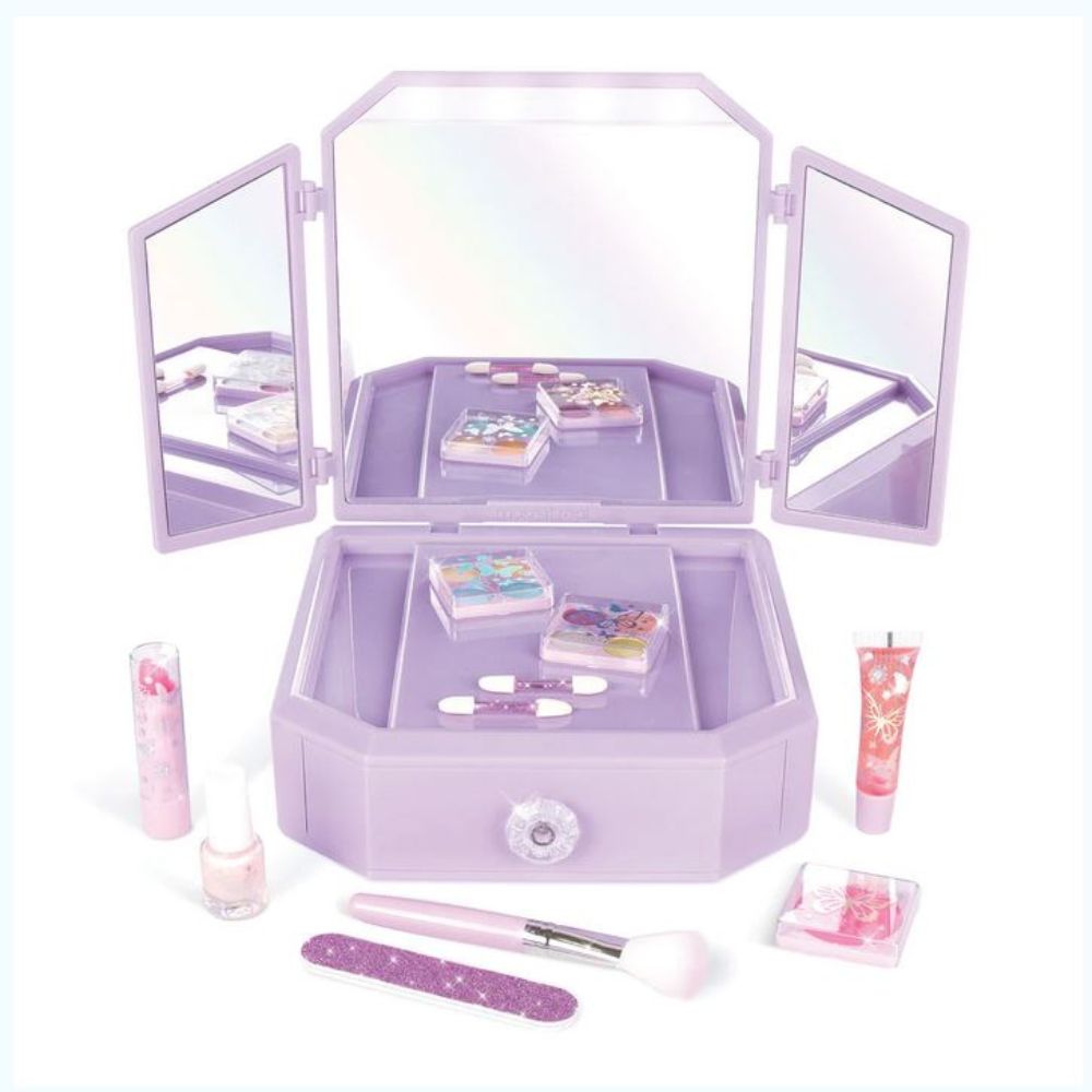 Make It Real Deluxe Light Up Mirrored Vanity And Cosmetic Set 2532 - Make it Real