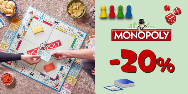 -20% ΣΕ ΟΛΑ ΤΑ ΠΑΙΧΝΙΔΙΑ MONOPOLY HASBRO!