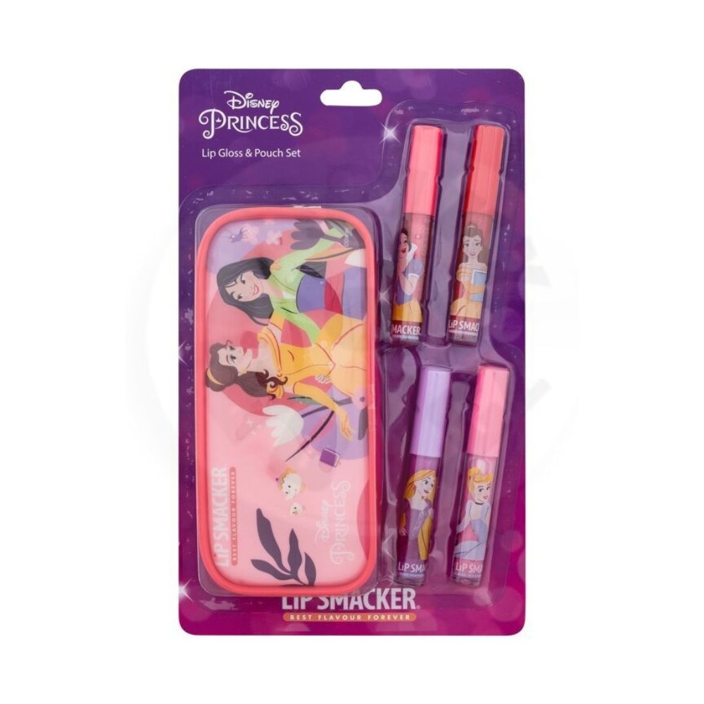 Markwins Lip Smacker Σετ 4τμχ Lip Gloss/Pouch Disney Princess 1510678E - Markwins