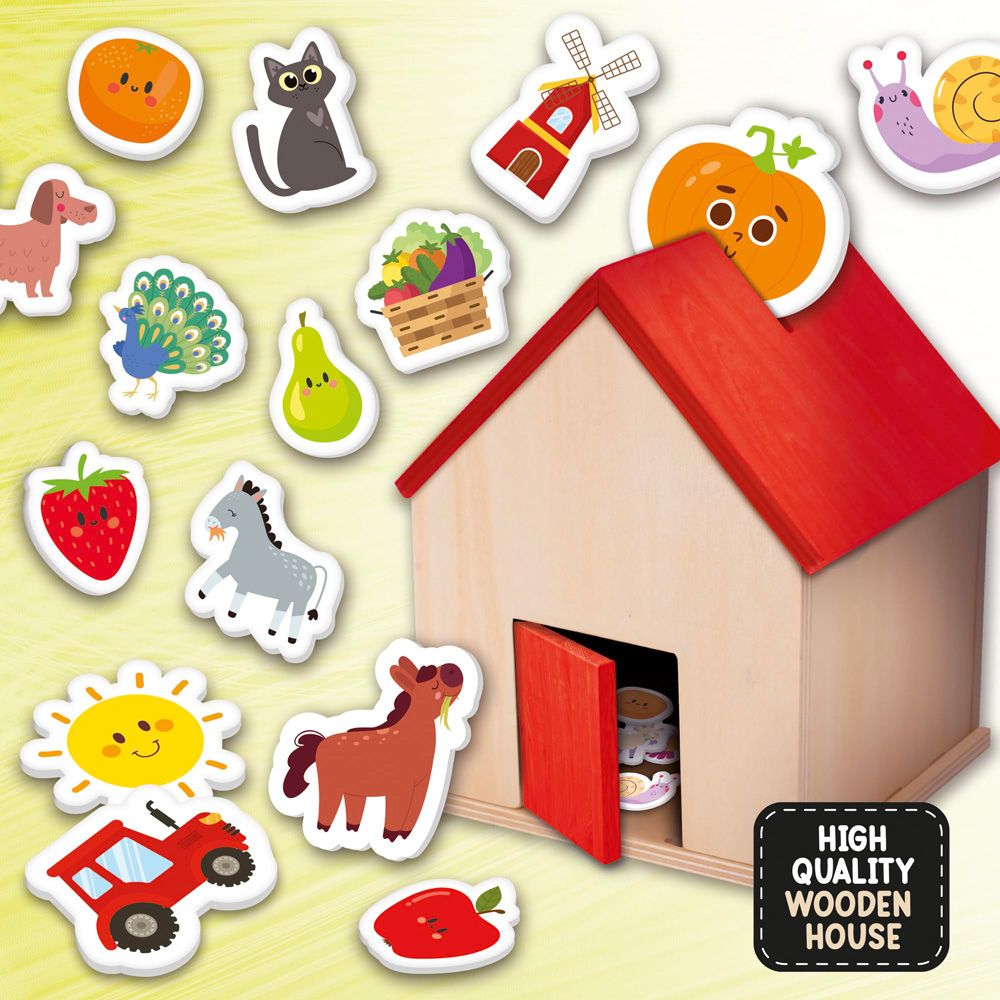 Lisciani Επιτραπέζιο Montessori Baby Wood In The Farm 105403 - LISCIANI