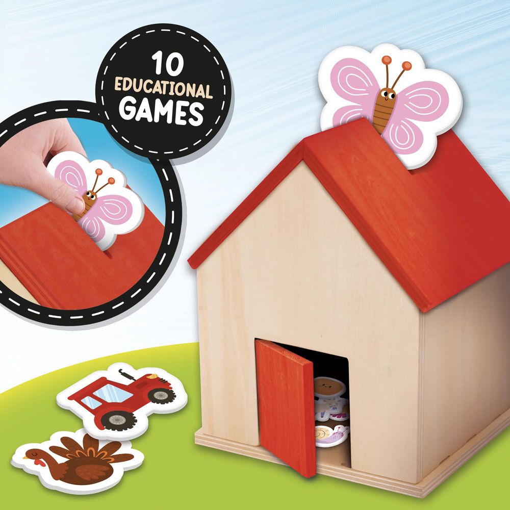Lisciani Επιτραπέζιο Montessori Baby Wood In The Farm 105403 - LISCIANI