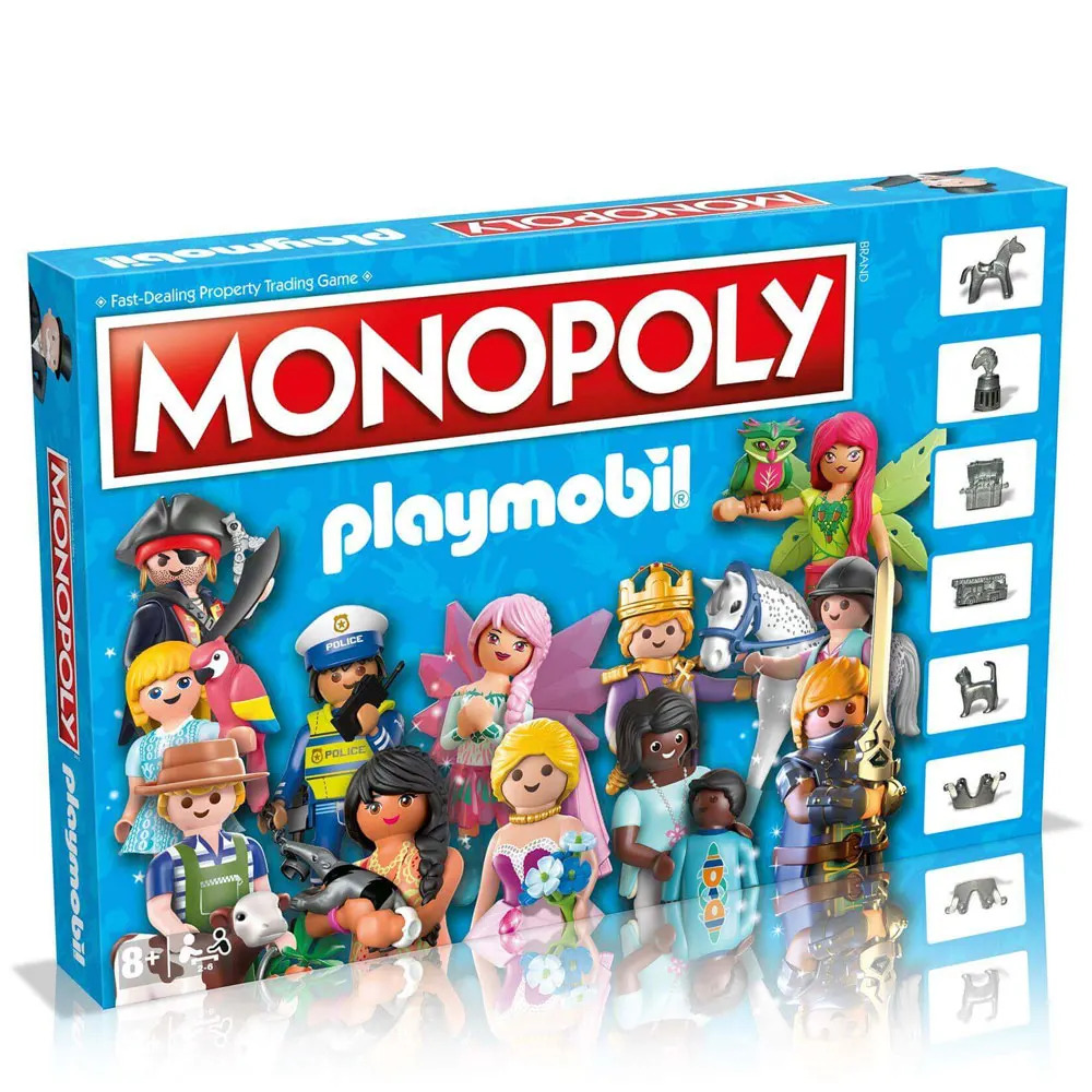 Winning Moves Επιτραπέζιο Παιχνίδι Monopoly-Playmobil (Αγγλική Γλώσσα) WM03715-EN1 - Monopoly