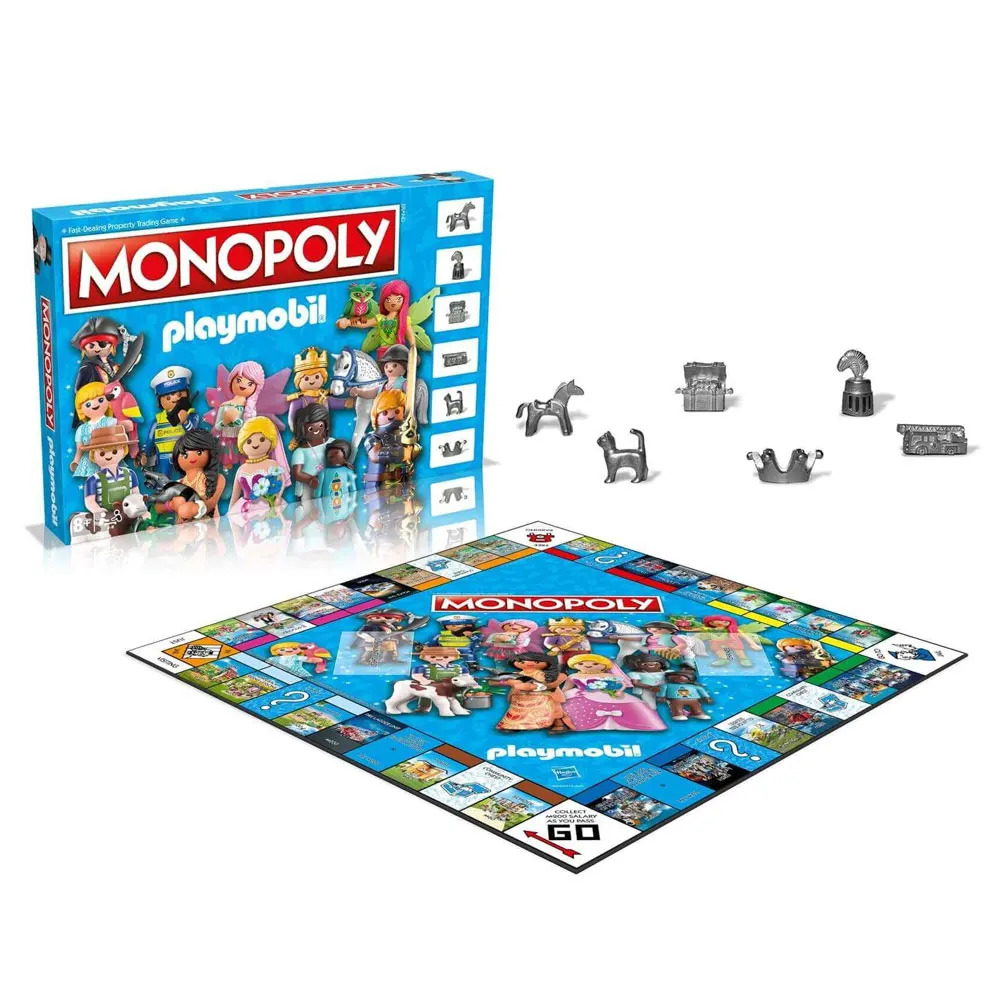 Winning Moves Επιτραπέζιο Παιχνίδι Monopoly-Playmobil (Αγγλική Γλώσσα) WM03715-EN1 - Monopoly