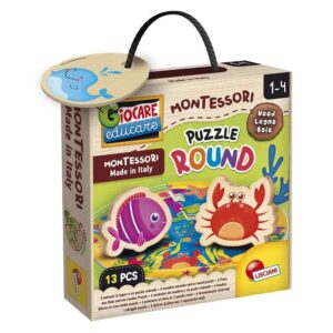 Lisciani Παίζουμε & Μαθαίνουμε Montessori Wood Στρογγυλό Παζλ 96916 - LISCIANI