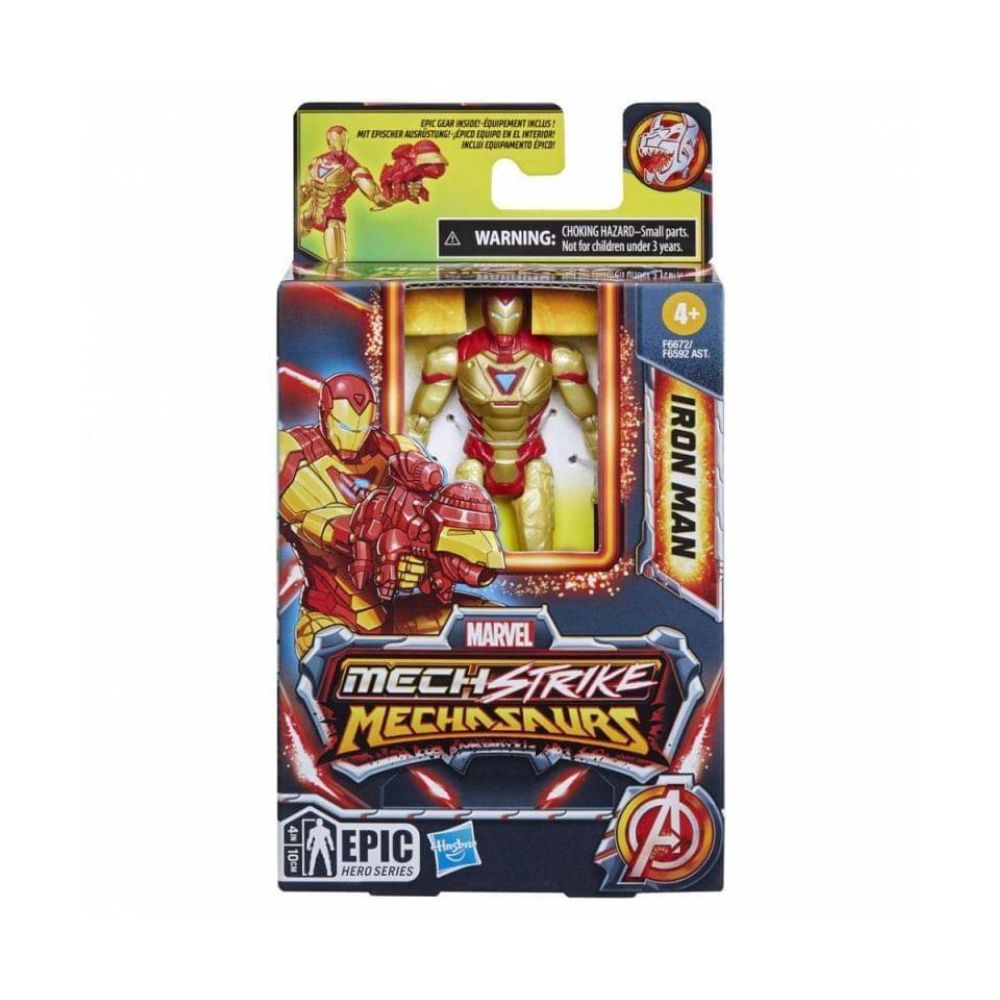 Hasbro Marvel Avengers Mechasaurus Mech Strike 3.0 Φιγούρες Δράσης 10cm F6592 (2 Σχέδια) - Hasbro